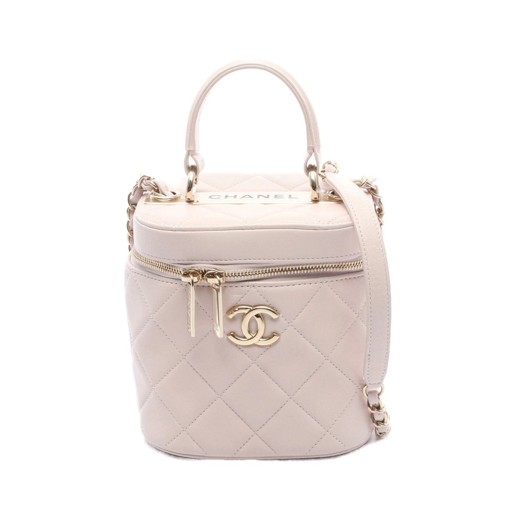 Chanel Trendy CC Shoulder Bag Leather Pink